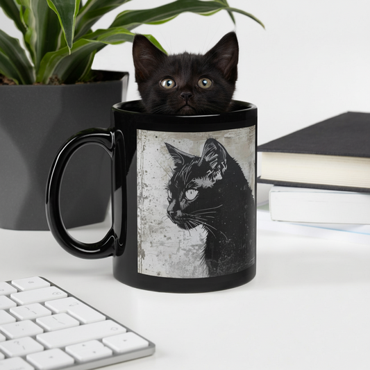 Purradise Black Glossy Mug-01